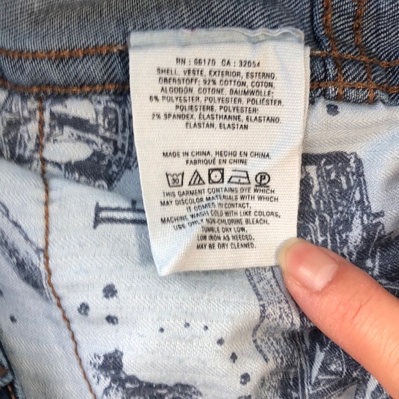 Anthropologie Blue Mid-Rise Skinny Jeans Slit Hem Size 26 - Picture 13 of 14